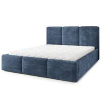 POLSTERBETT MORENA LM 120x200 cm mit Bettkästen - Blau - Blau, Holz (120/200cm) - MASSENO