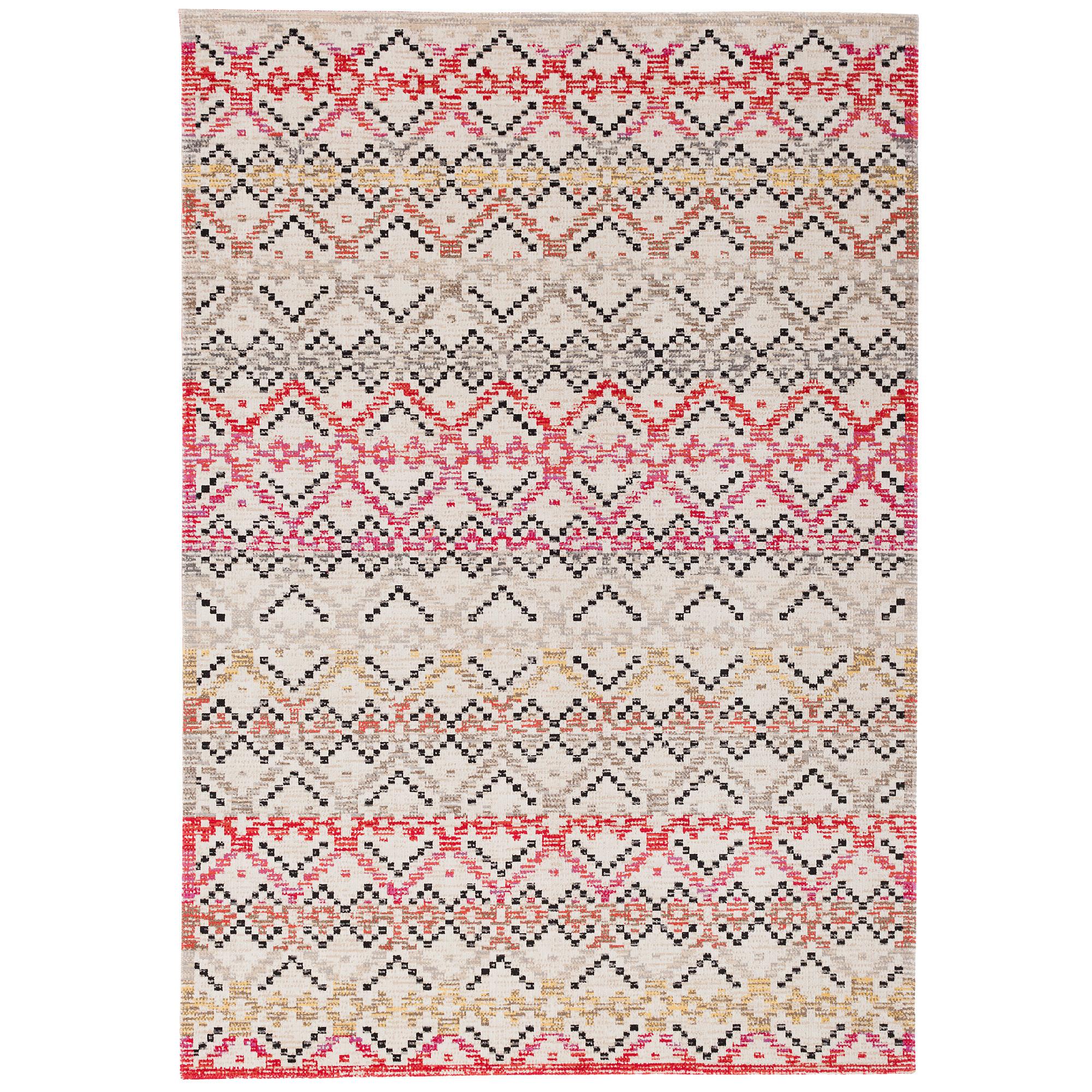 KURZFLOR DESIGNER TEPPICH MODERN VINTAGE ORIENT MUSTER - Pink, Textil (120/170cm) - Pergamon