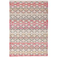 KURZFLOR DESIGNER TEPPICH MODERN VINTAGE ORIENT MUSTER - Pink, Textil (160/230cm) - Pergamon