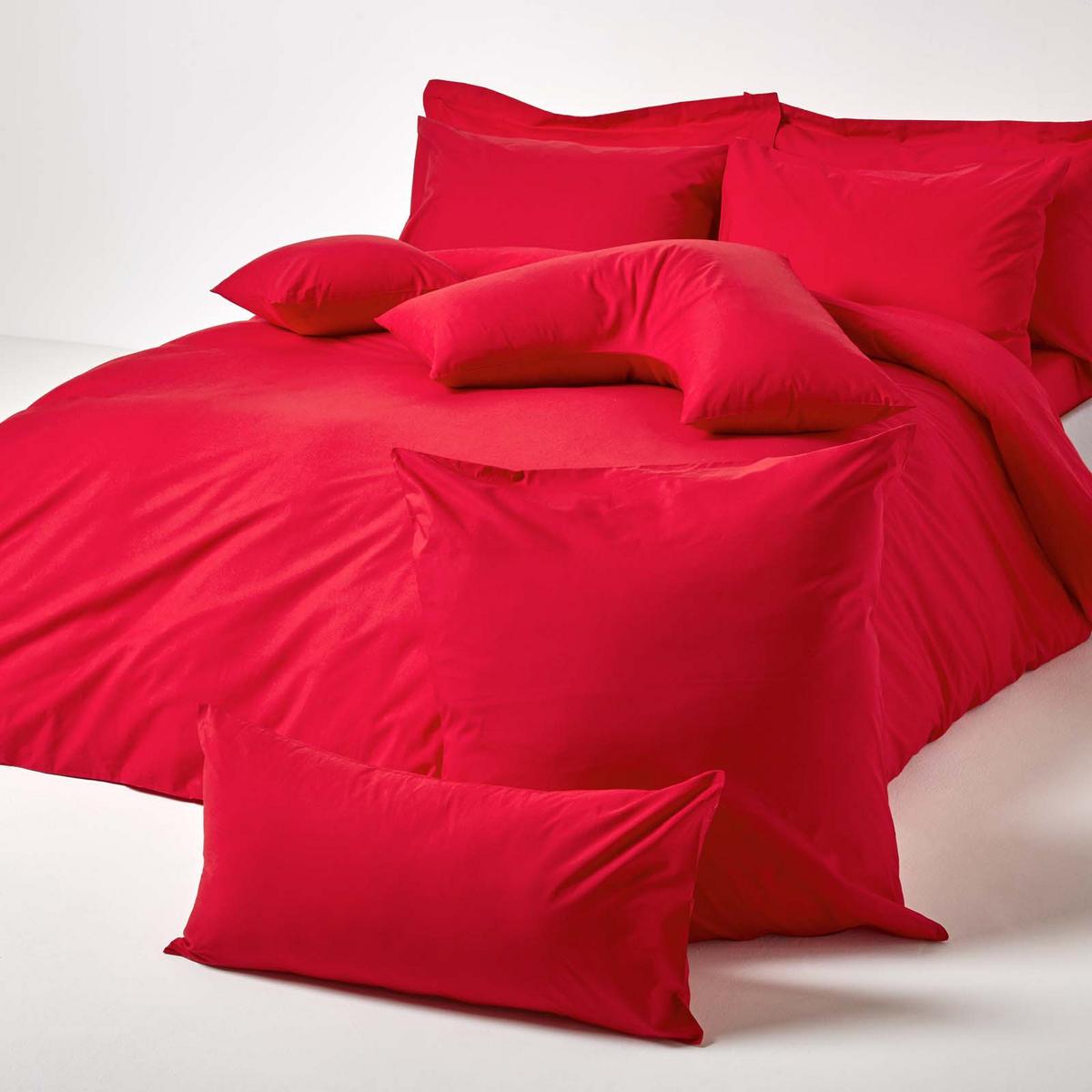 KISSENBEZUG Perkal, Ägyptische Baumwolle, Fadendichte 200 - Rot, Textil (48/74cm) - Homescapes