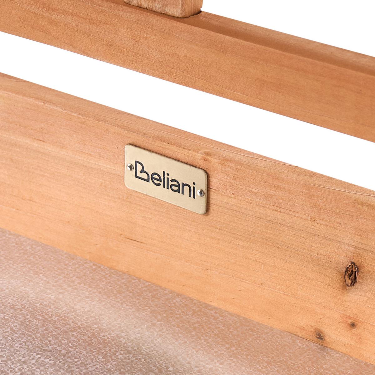 PFLANZTISCH 113/149 cm Tannenholz Hellbraun Meldola - Hellbraun/Braun, Holz - Beliani