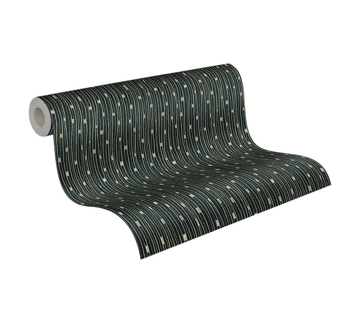 VLIESTAPETE Schwarz 53/1005 cm - Schwarz, Textil (53/1cm) - KUNSTLOFT