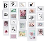 BILDERRAHMEN Blossom Kunststoff Weiß (24tlg) - Weiß, Kunststoff (26/2cm) - BoMoe