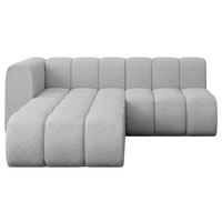 ECKSOFA modulares Sofa Darnel-L1 - 205x177x70 cm Hellgrau - Hellgrau, Holzwerkstoff/Textil (205/177cm) - ALTDECOR