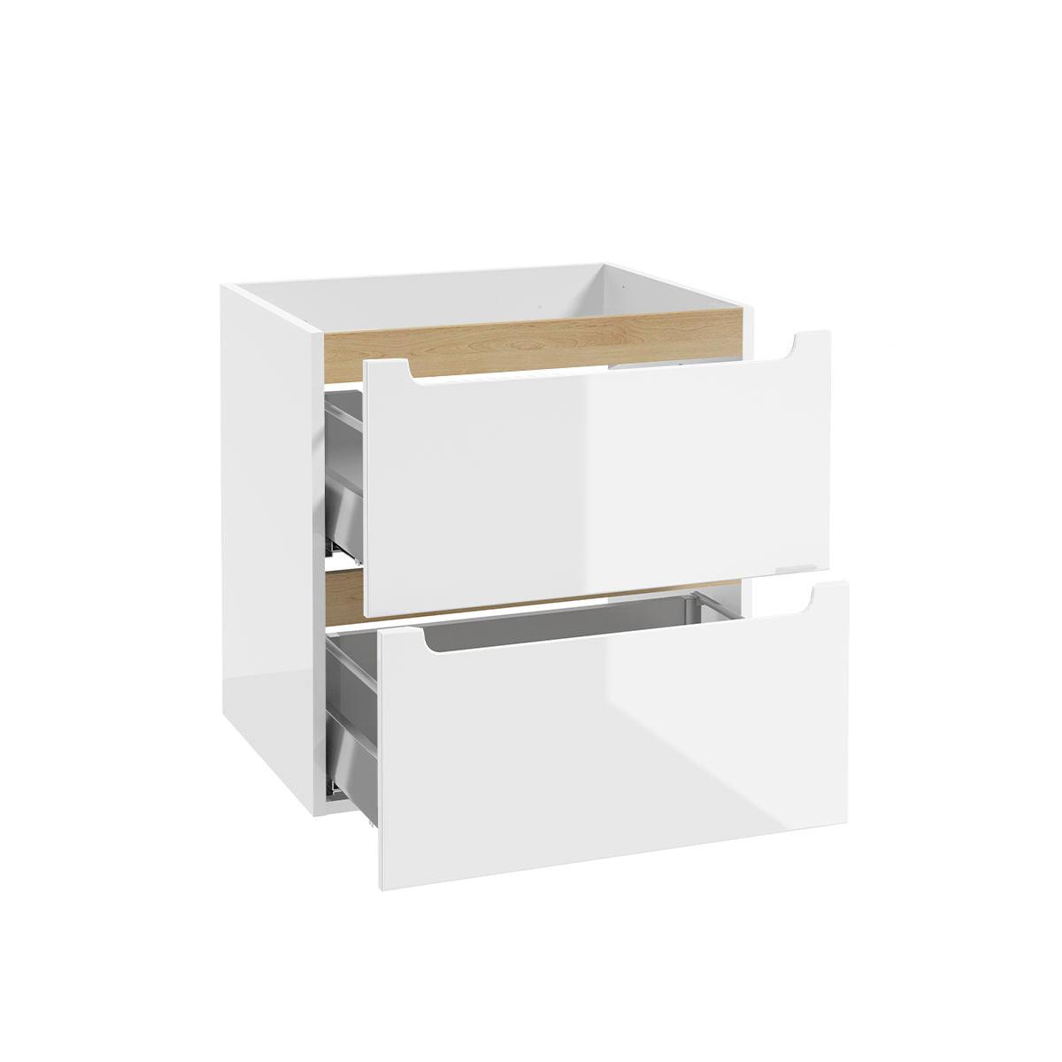 WASCHTISCHUNTERSCHRANK 90cm Livia Weiß - Weiß, Holzwerkstoff (90/62.5/46cm) - Petits-meubles