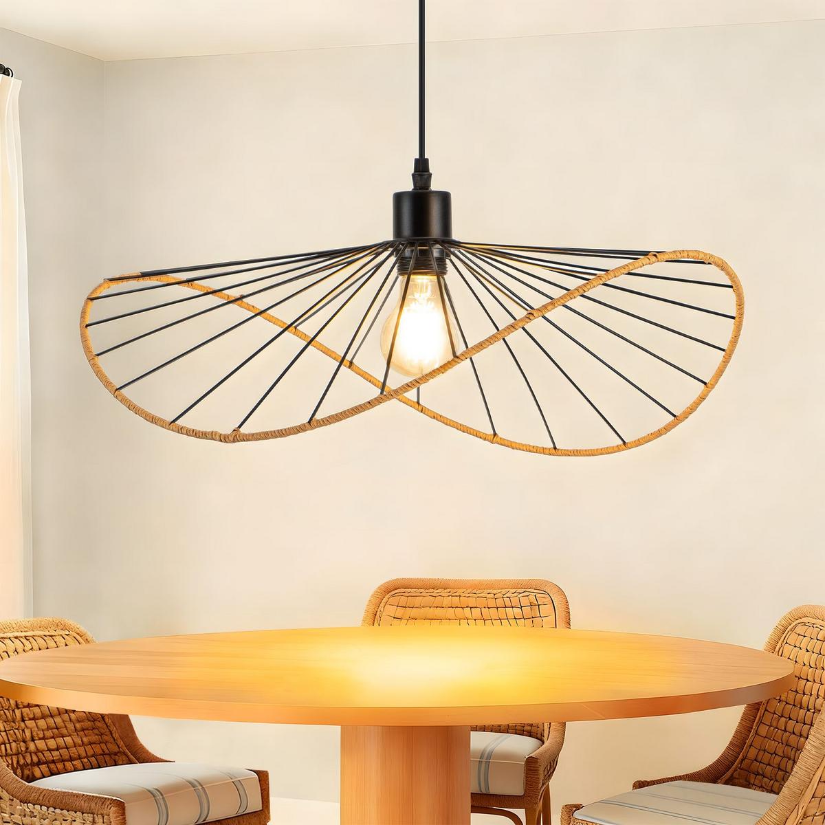 PENDELLEUCHTE BJORN Ⅲ 10/50/120 cm - Schwarz, Metall (10/50/120cm) - Nettlife