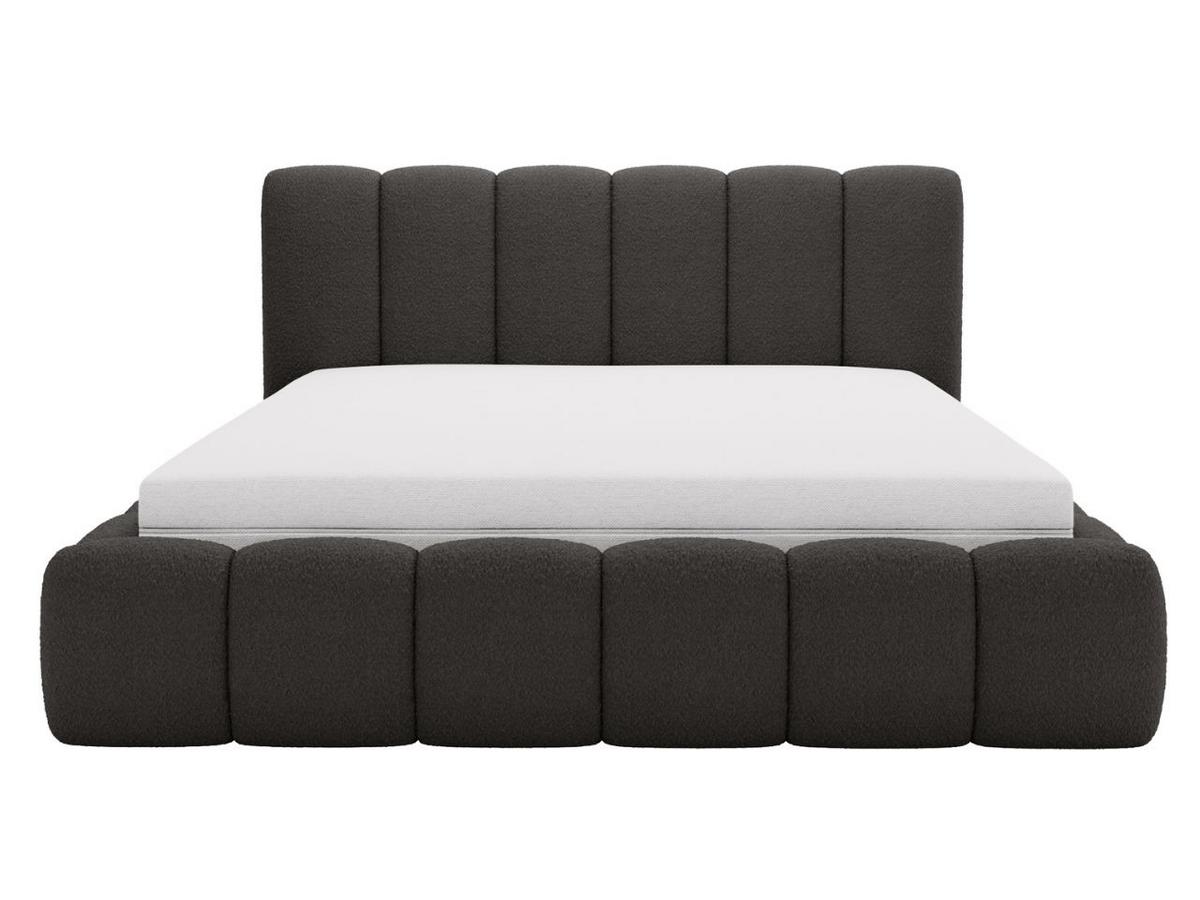 POLSTERBETT Cloud 120x200 Bouclé-Stoff Schwarz - Schwarz, Textil (120/200cm) - Graingold