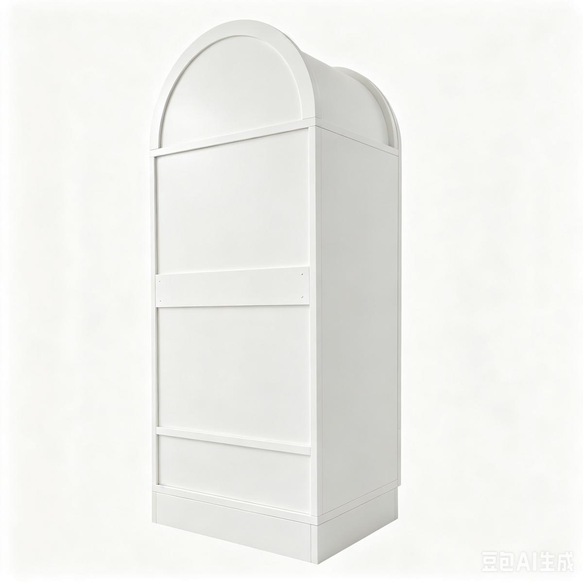 KLEIDERSCHRANK Doppeltüren Kunstrattan Weiß mit Schubladen - Weiß, Holzwerkstoff (70/170/55cm) - Urban Meuble