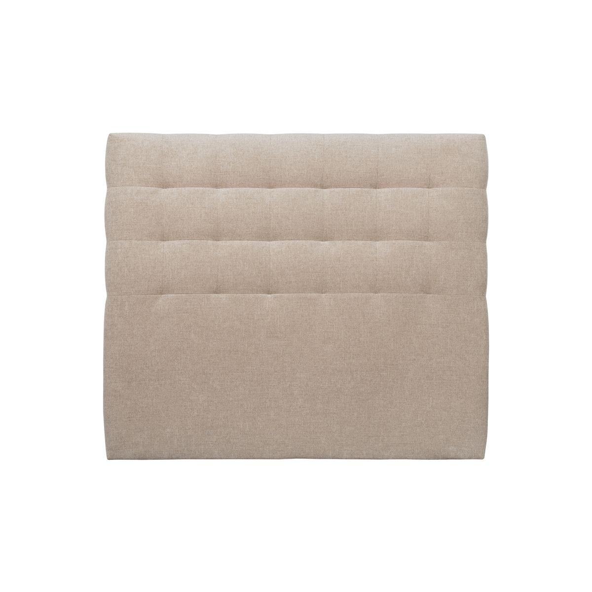 KOPFTEIL gepolstert - Gesteppt – Beigebrauner Stoff - 160 cm - Beige/Braun, Karton/Holz (160/120/10cm) - Sommeil de Plomb