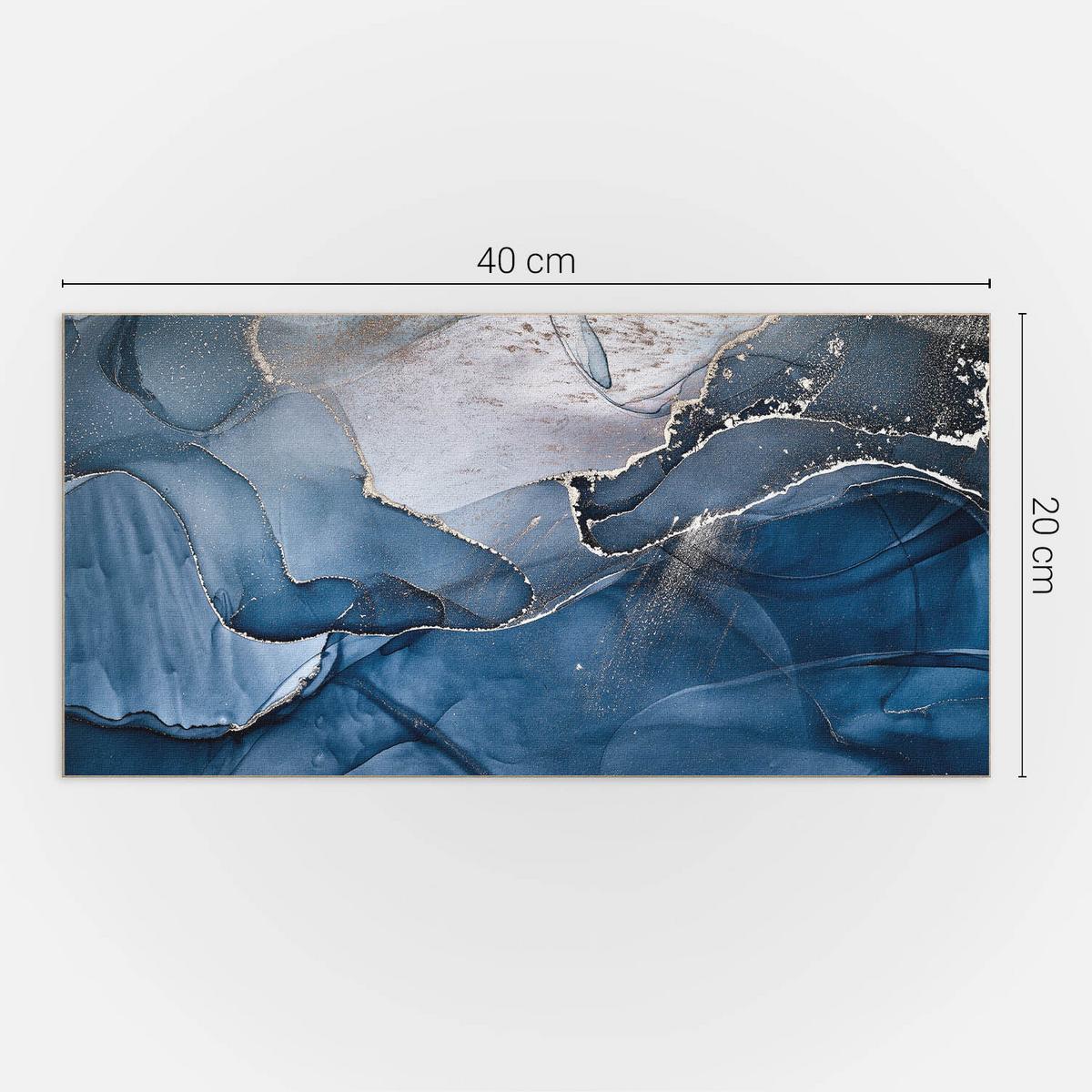 WANDPANEEL 10x 40x20 cm selbstklebend Aurora - Blau, Kunststoff (20/1.6/40cm) - Wallfluent