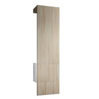 GARDEROBE Carlton Paneel in Eiche sägerau - Eiche San Remo, Holzwerkstoff (52/193/35cm) - Vladon
