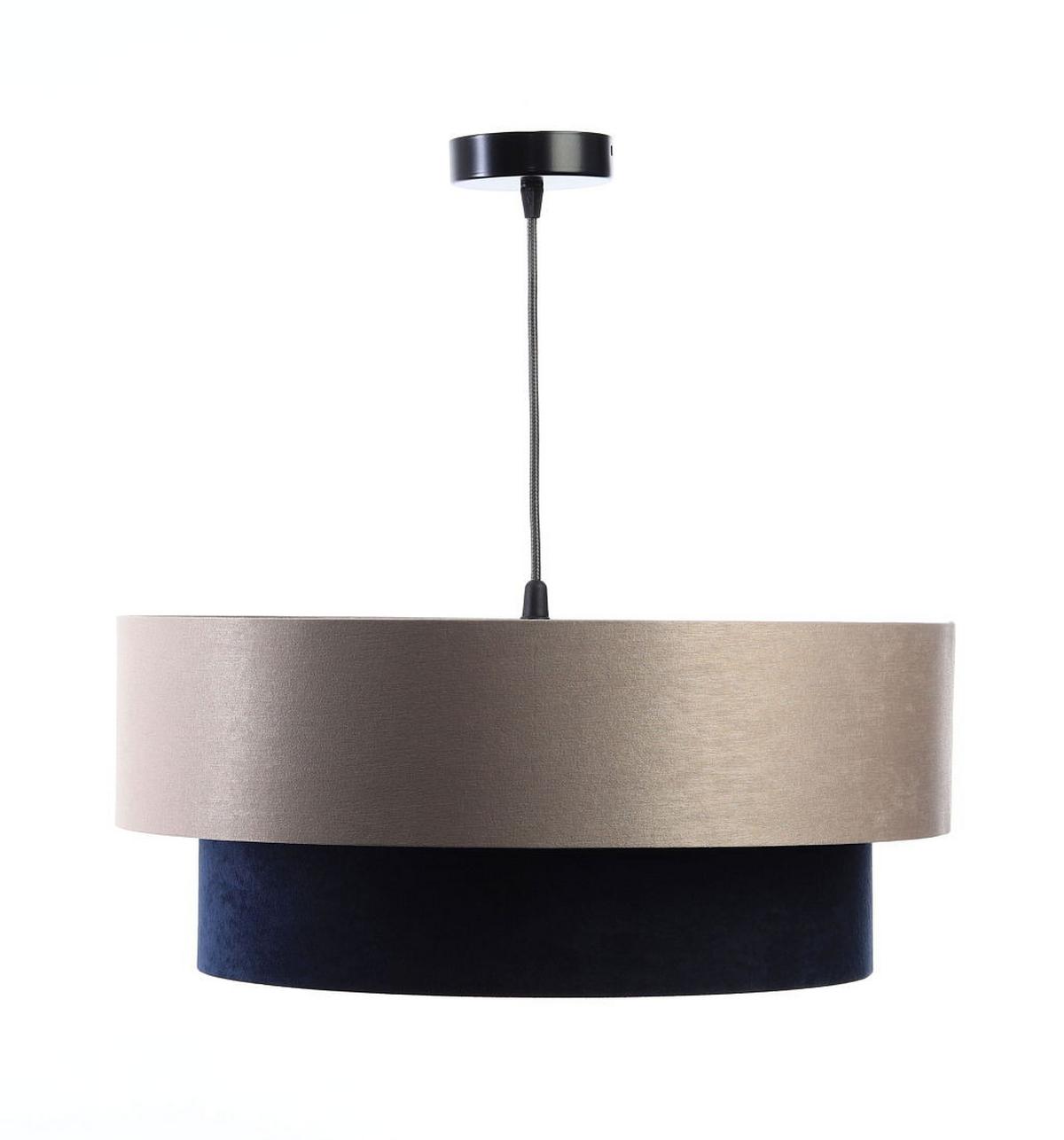 HÄNGELEUCHTE Blau 50/20 cm - Blau/Beige, Kunststoff (50/1/20cm) - ONZENO