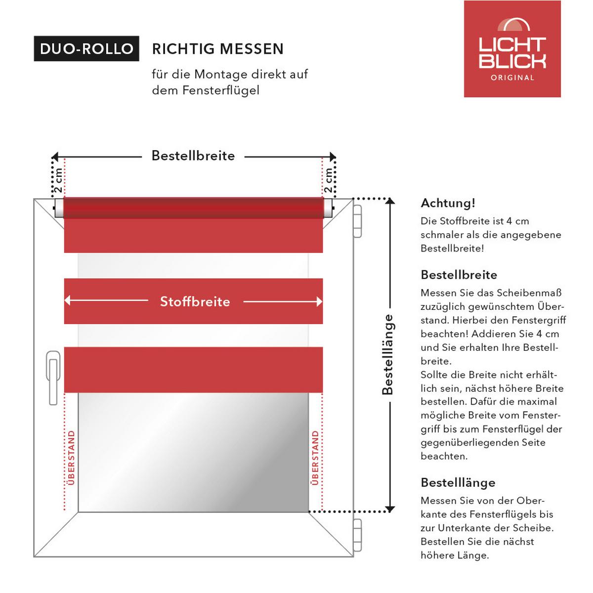 DUO ROLLO KLEMMFIX, OHNE BOHREN - Weiß, Kunststoff (65/150cm) - Lichtblick Original