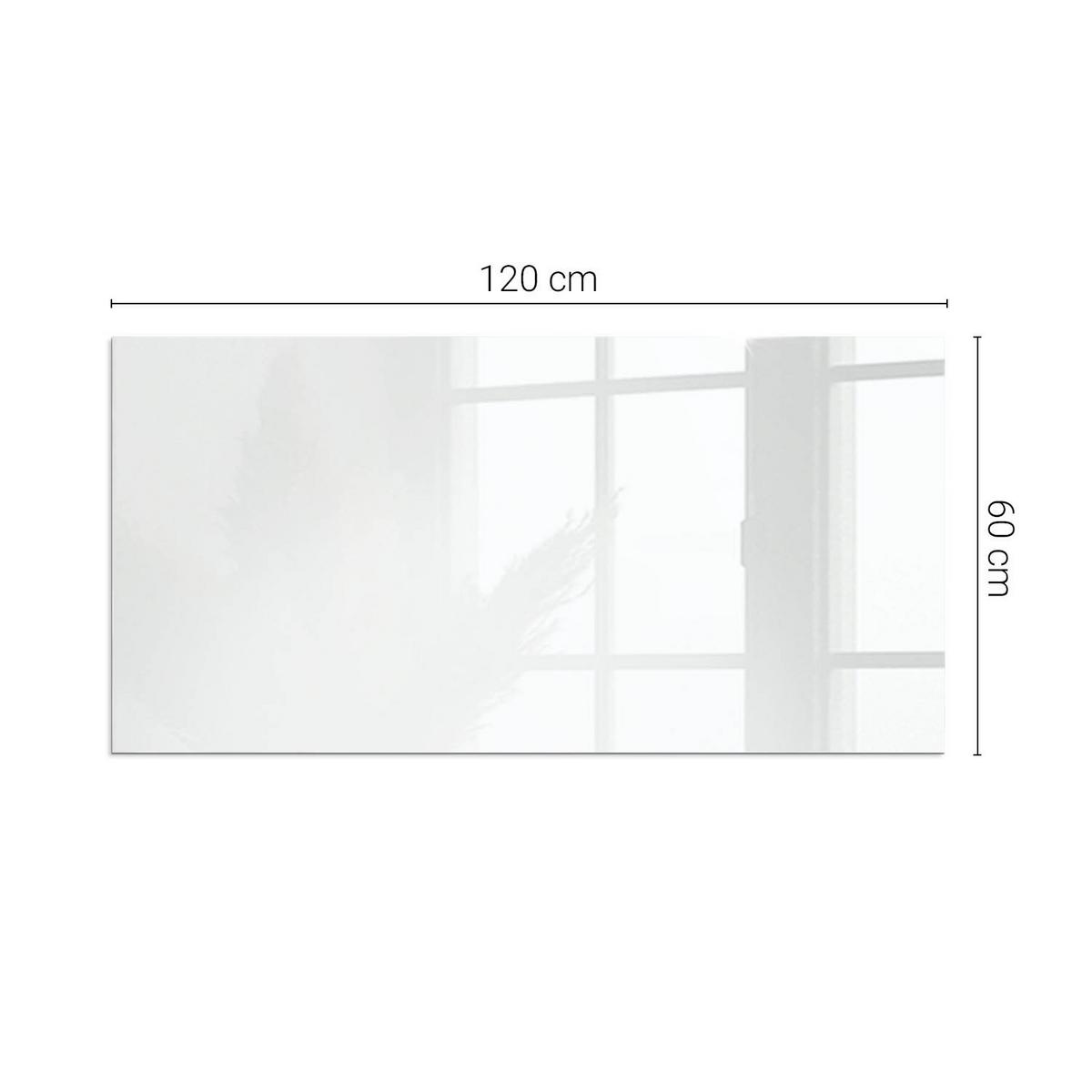 GLASPLATTE für Kamin 120x60 cm - Grau, Glas (120/60/0.4cm) - TULUP