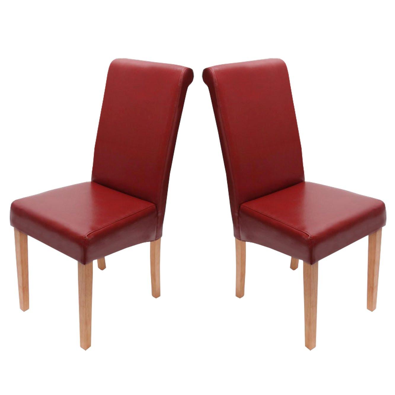 ESSZIMMERSTUHL Rot 2er-Set - Rot, Holz (41/99/60cm) - MCW