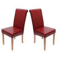 ESSZIMMERSTUHL Rot 2er-Set - Rot, Holz (41/99/60cm) - MCW