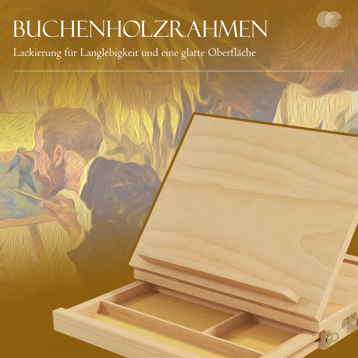 TISCHSTAFFELEI Buchenholz Naturholz - Naturfarben, Holz (26/26/33.5cm) - Vinsetto