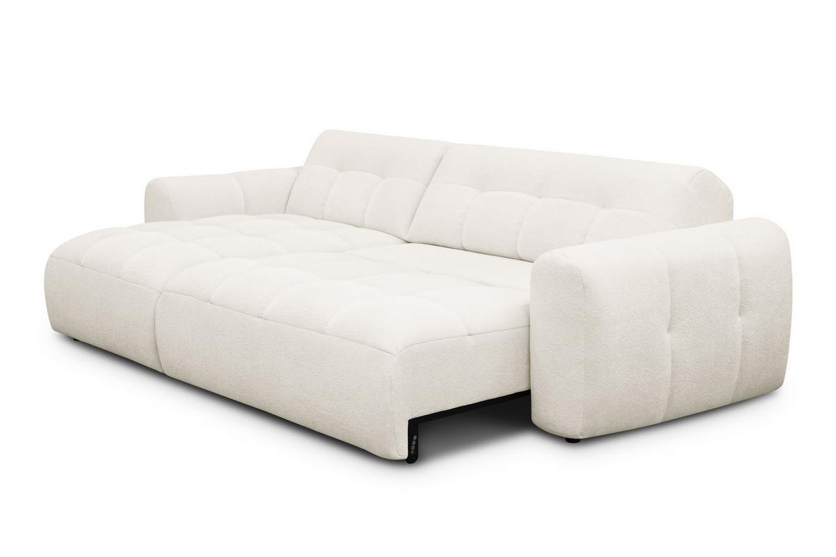 ECKSOFA LUMERO 4-Sitzer LINKS, creme - Creme/Schwarz, Holz/Textil (275/166cm) - Courtois Laville