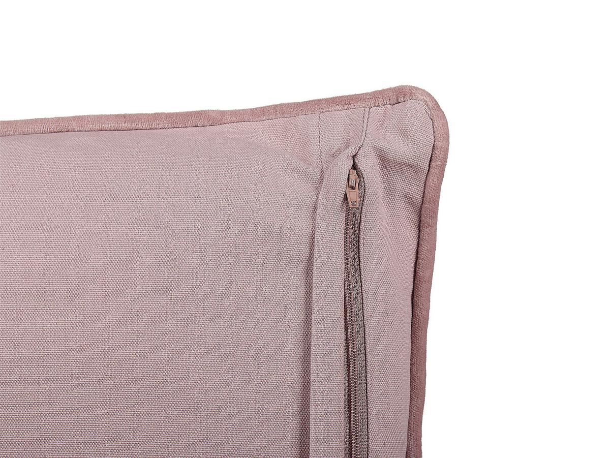 DEKOKISSEN Rosa 45/45 cm Romneya - Pink, Textil (45/45cm) - Beliani