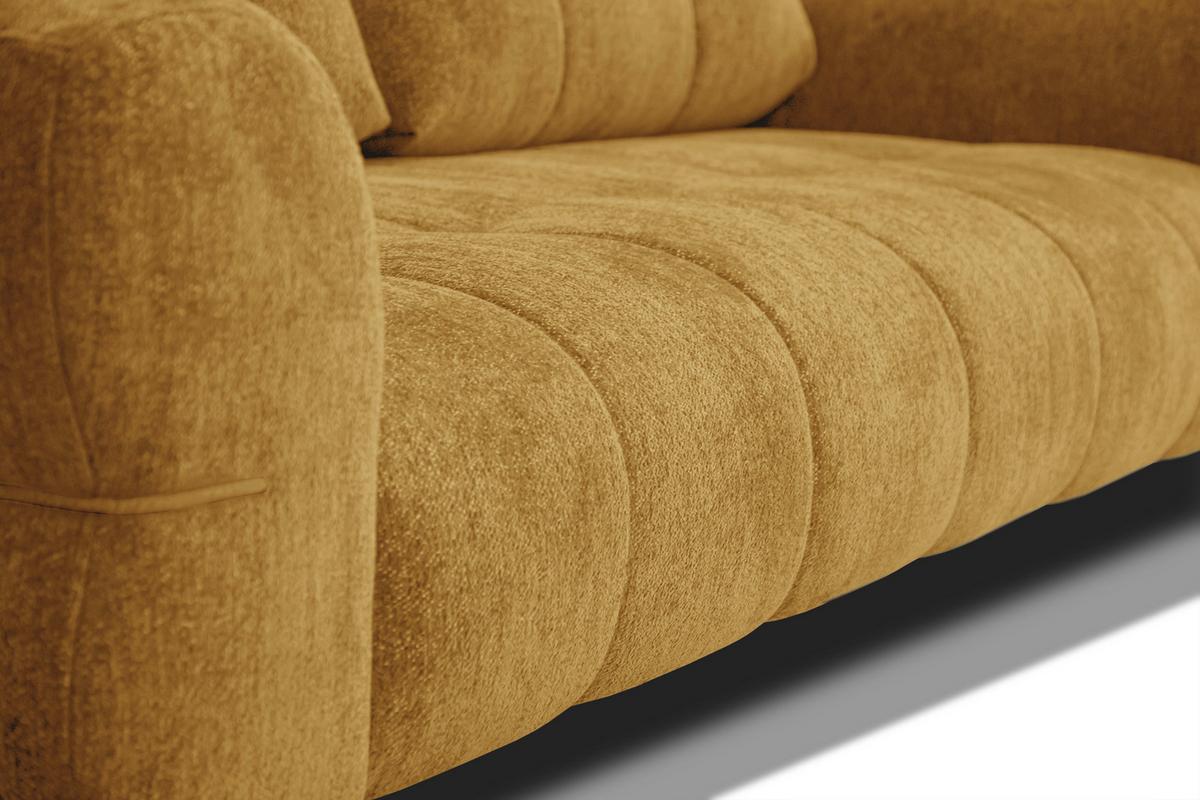 SOFA SALVINI 2,5-Sitzer, gelb - Gelb, Holz/Textil (206/88/99cm) - Wozimo