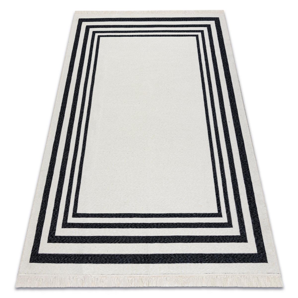 TEPPICH TWIN 140/190 cm - Schwarz, Textil (140/190cm) - rugsX