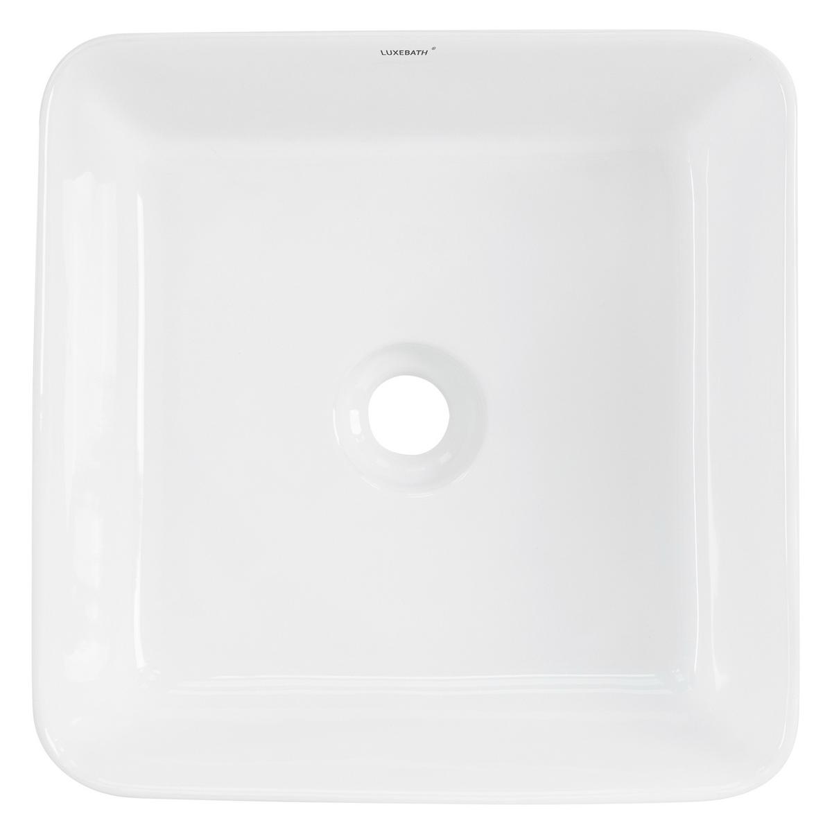 WASCHBECKEN - Weiß, Keramik (39/15/39cm) - LuxeBath