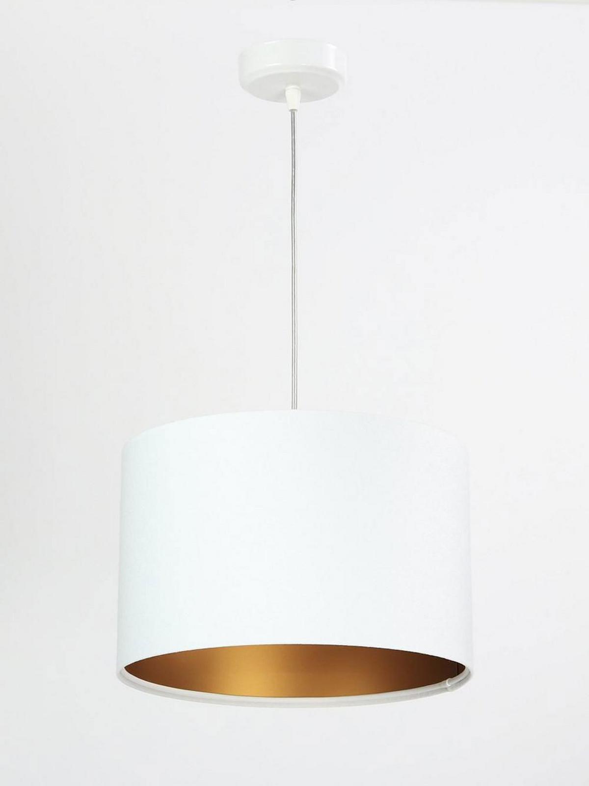HÄNGELEUCHTE Gold 30/20 cm - Goldfarben/Weiß, Kunststoff (30/0.45/20cm) - ONZENO