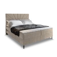 BOXBETT MURI 140x200 cm mit Matratze und Topper - Beige - Beige, Holz (140/200cm) - MASSENO
