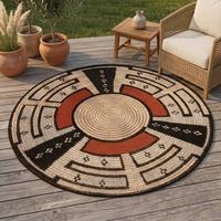 OUTDOORTEPPICH Aurora 60x60 cm - Beige, Textil (60/60cm) - Gino Falcone