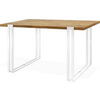 ESSTISCH Lilo rechteckig ausziehbar, Lancelot Eiche 140-240/80/76 cm - Eichefarben/Weiß, Holzwerkstoff/Metall (80/240/76cm) - WFL GROUP