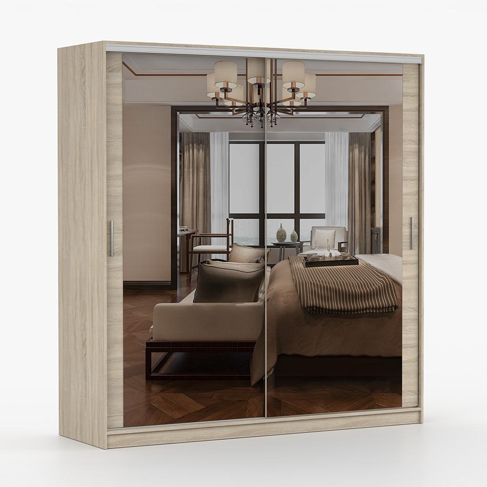 KLEIDERSCHRANK Tokyo M 203 cm, 203/215/58, 2-türig, sonoma-eiche - Sonoma Eiche, Holzwerkstoff (203/58/215cm) - imoebel24