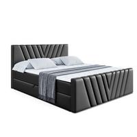 BOXBETT ERNINA-Z - 140x200 cm - H4 - Schwarz Hochglanz - Schwarz Hochglanz, Holzwerkstoff (140/200cm) - ALTDECOR