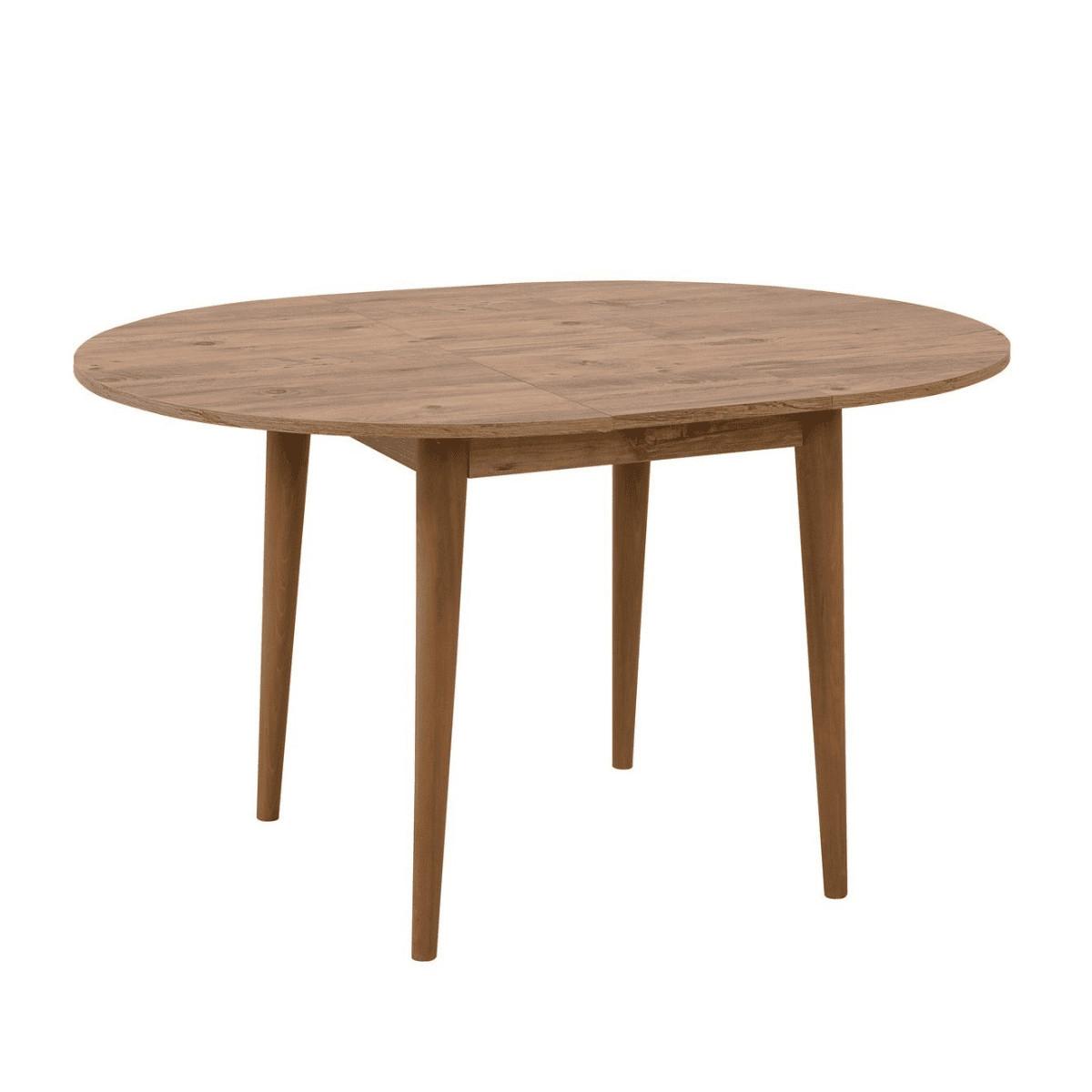 TISCH mit Massivholzbeinen - vina 100/100/75 cm - Kieferfarben, Holzwerkstoff (105/100/75cm) - Calicosy
