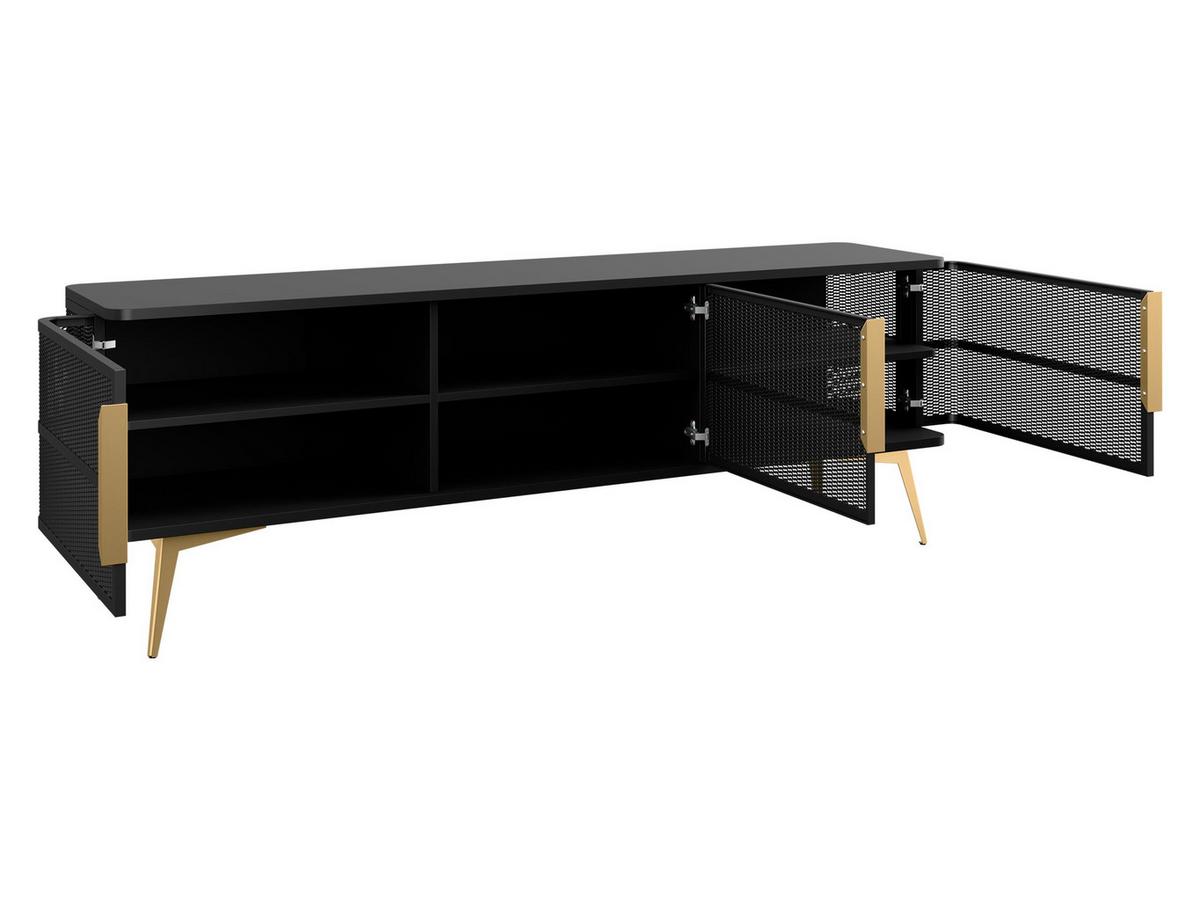 TV-LOWBOARD Modera - Kaschmir/Goldfarben, Holzwerkstoff/Metall (180/60/40cm) - MIRJAN24