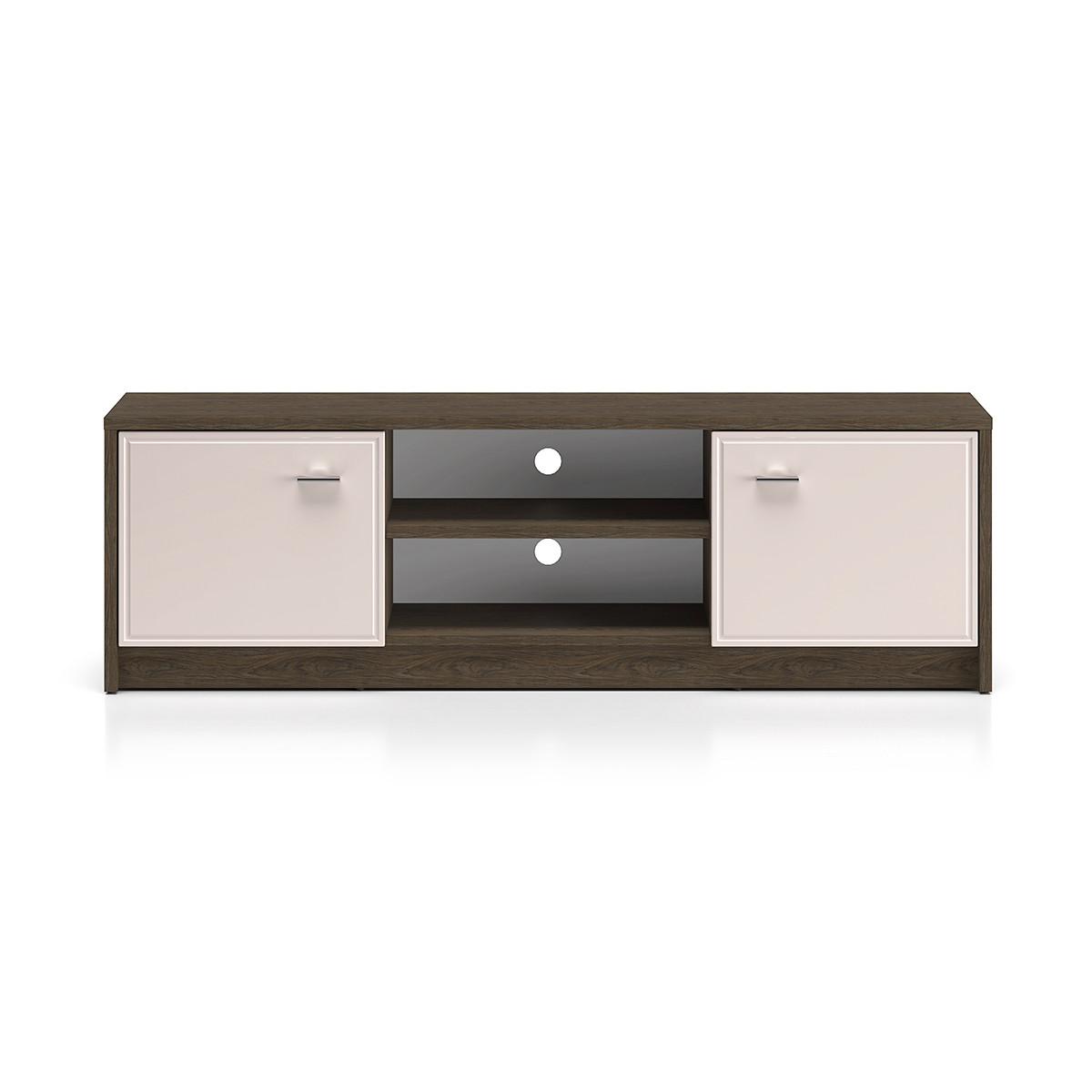 TV-MÖBEL Kaius Kaschmir und Dunkles Holz - Beige, Holzwerkstoff (160/49.9/40cm) - Petits-meubles