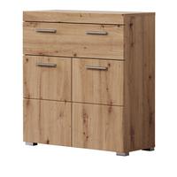 BADKOMMODE Asteiche 73 x 79 cm, Badzimmer Kommode mit viel Stauraum - Eichefarben, Holzwerkstoff/Kunststoff (73/79/31cm) - Top.Furn