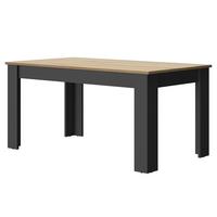 RECHTECKIGER, ausziehbarer Esstisch Manchester - Französische Herstellung - Nussbaumfarben, Holzwerkstoff (20.57/200/77cm) - Calicosy