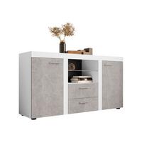 KOMMODE Rumba - Weiß/Grau, Holzwerkstoff (156/82/40cm) - MIRJAN24