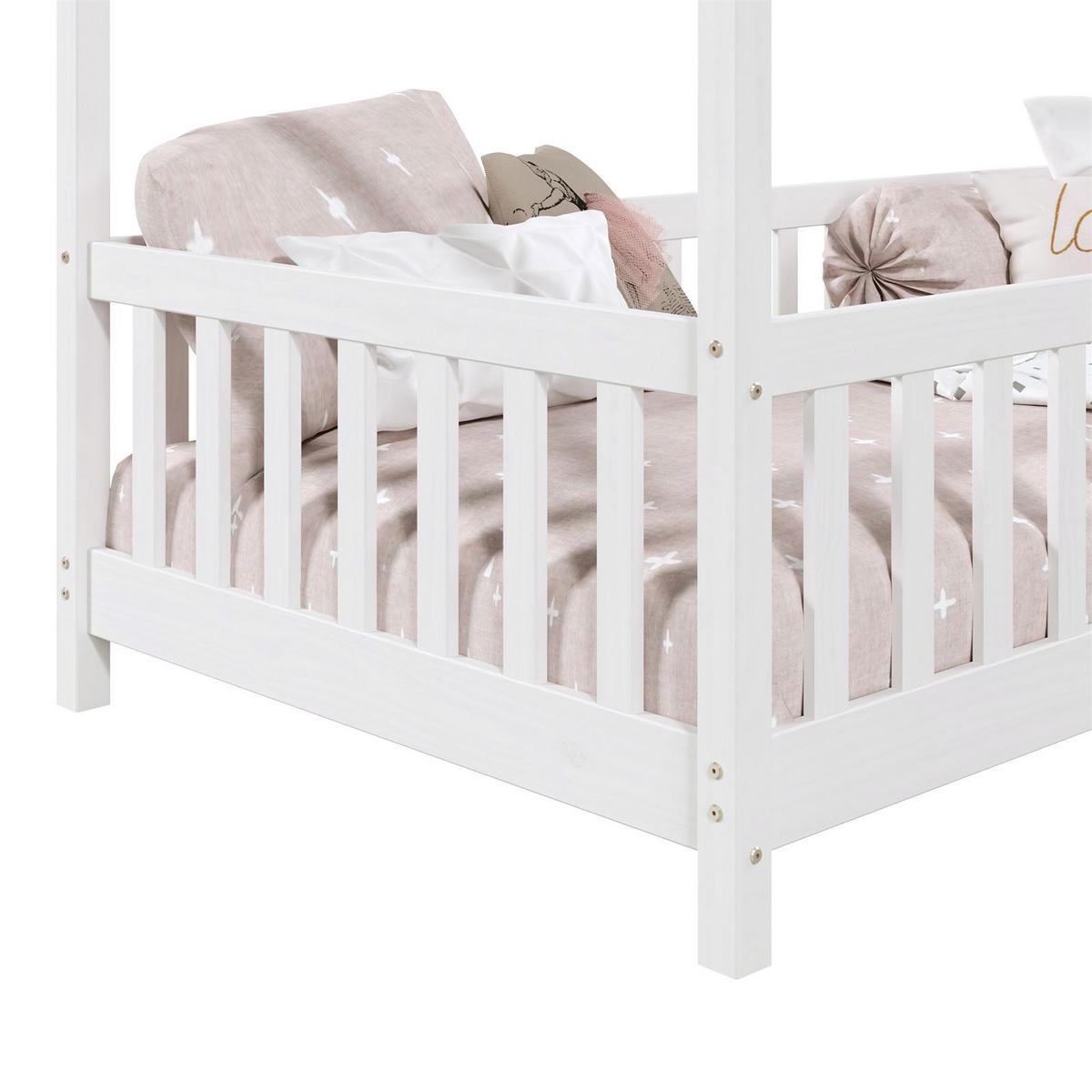 HAUSBETT LISAN 90X200 CM - Weiß, Holz (96/138/206cm) - IDIMEX