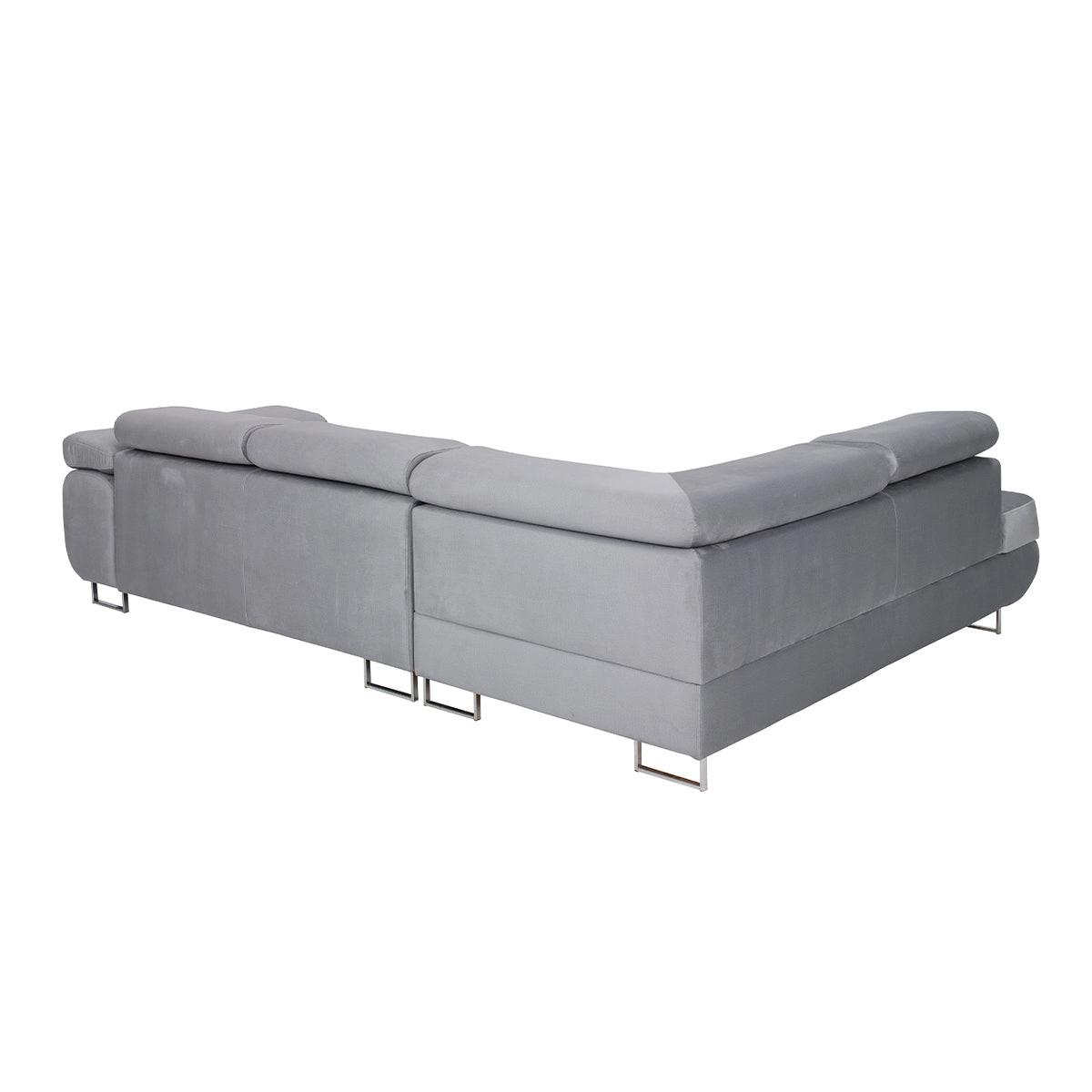 ECKSOFA Wilson 4 Sitzplätze Grau - Grau, Holzwerkstoff (271/201cm) - Petits-meubles