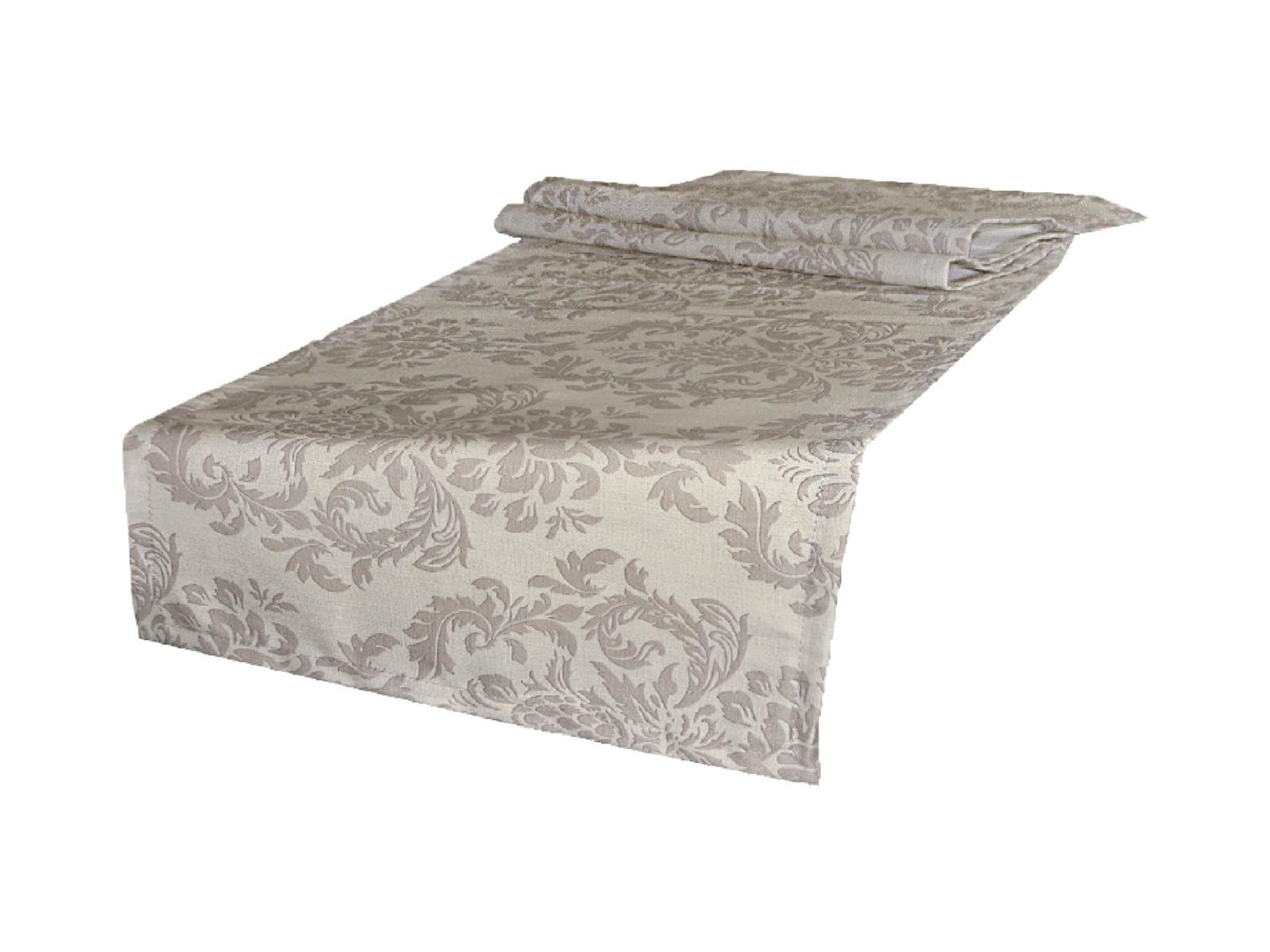 XL-TISCHLÄUFER Epoche linen-taupe 40/220 cm - Ecru, Textil (40/220cm) - beties Heimtextil