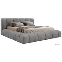 POLSTERBETT NUBEA CLASSIC 160/200 - Hellgrau Velvet - ohne Matratze - Hellgrau, Textil (160/200cm) - MKS
