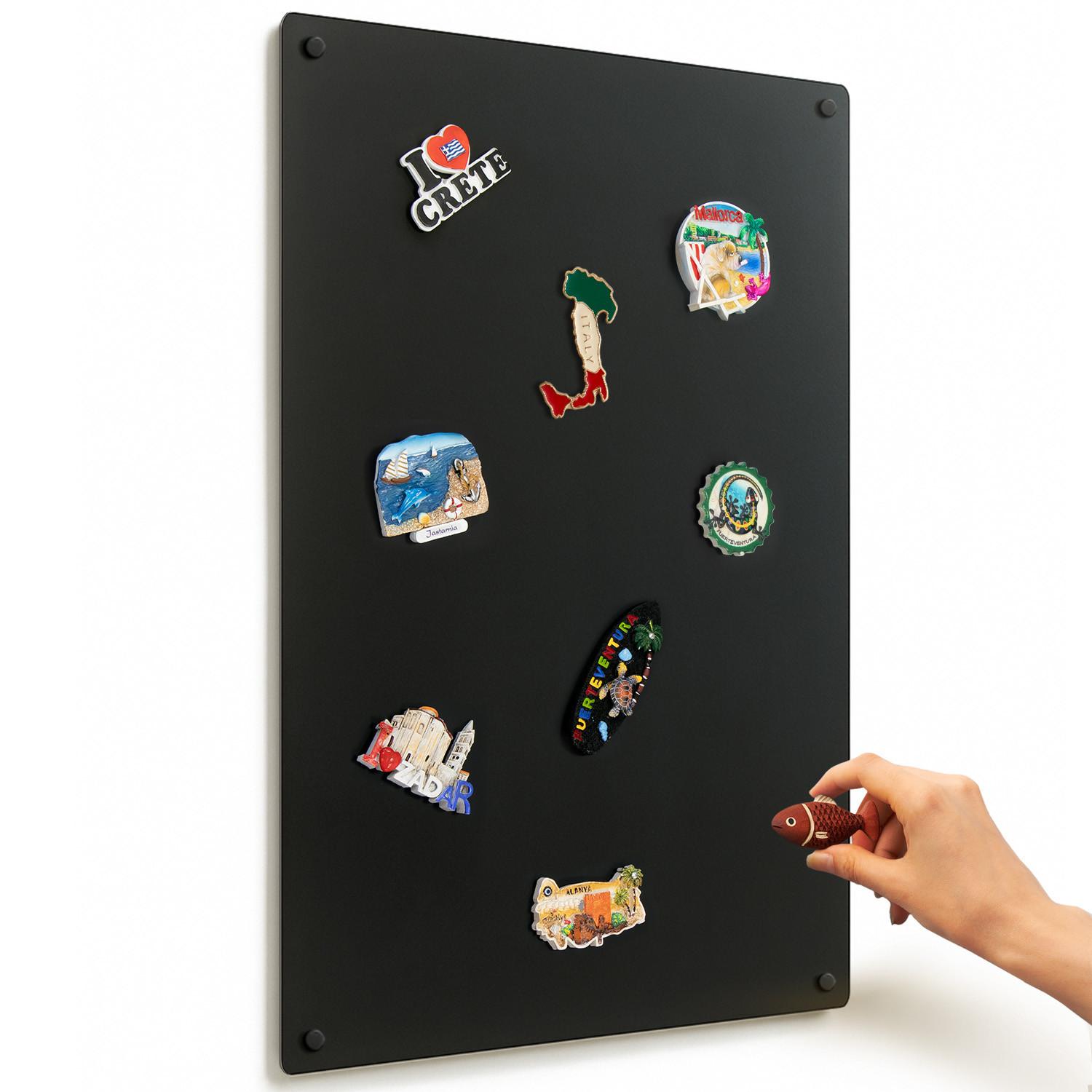 TAFEL magnetische 80x50 cm - Schwarz, Metall (50/80/0.1cm) - Wallfluent