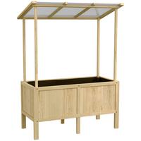 HOCHBEET, Naturholz, Tannenholz - Naturfarben, Holz (60/152/110cm) - Outsunny