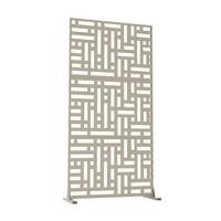 TRENNWAND Bernalda - Beige, Metall (90/180cm) - casa.pro