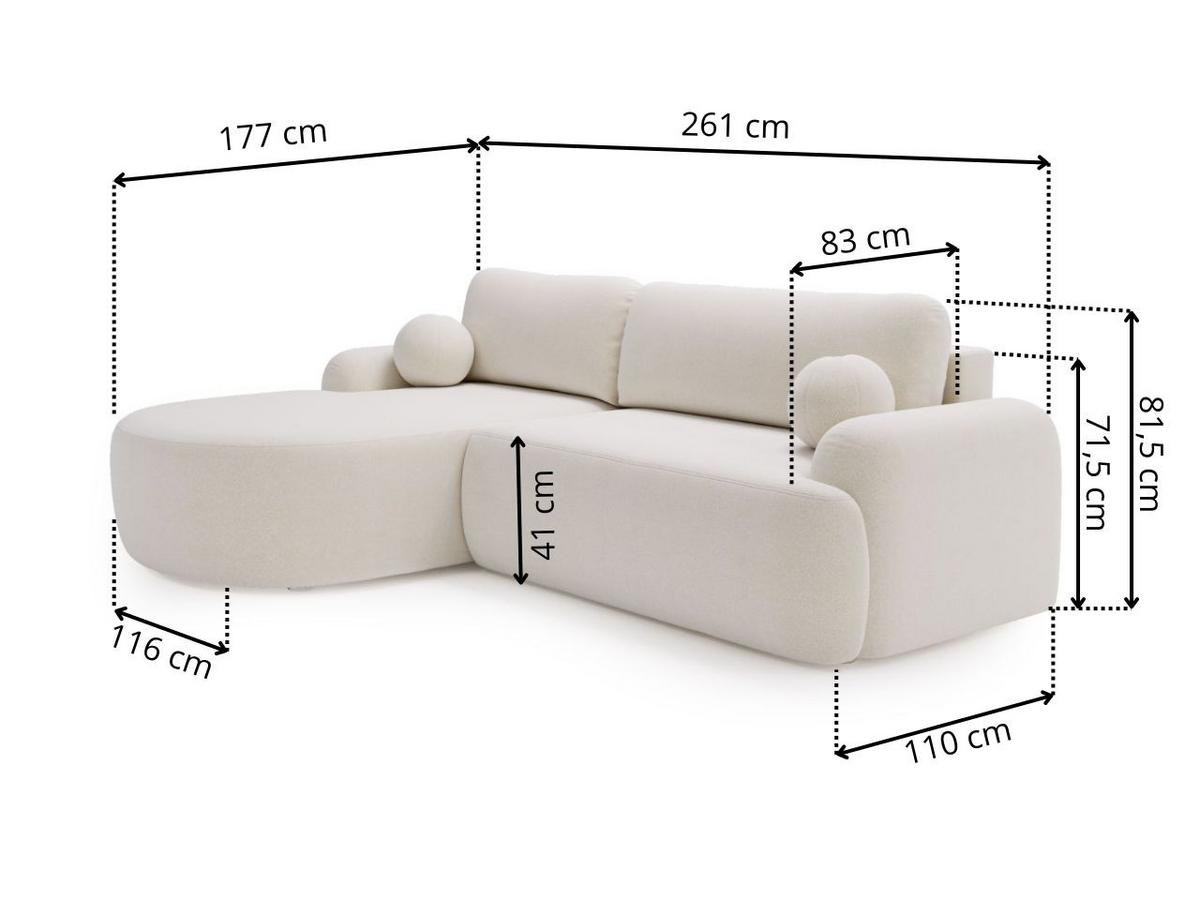 ECKSOFA Aurio Dunkelbraun Links - Dunkelbraun, Holz/Textil (177/261cm) - Graingold