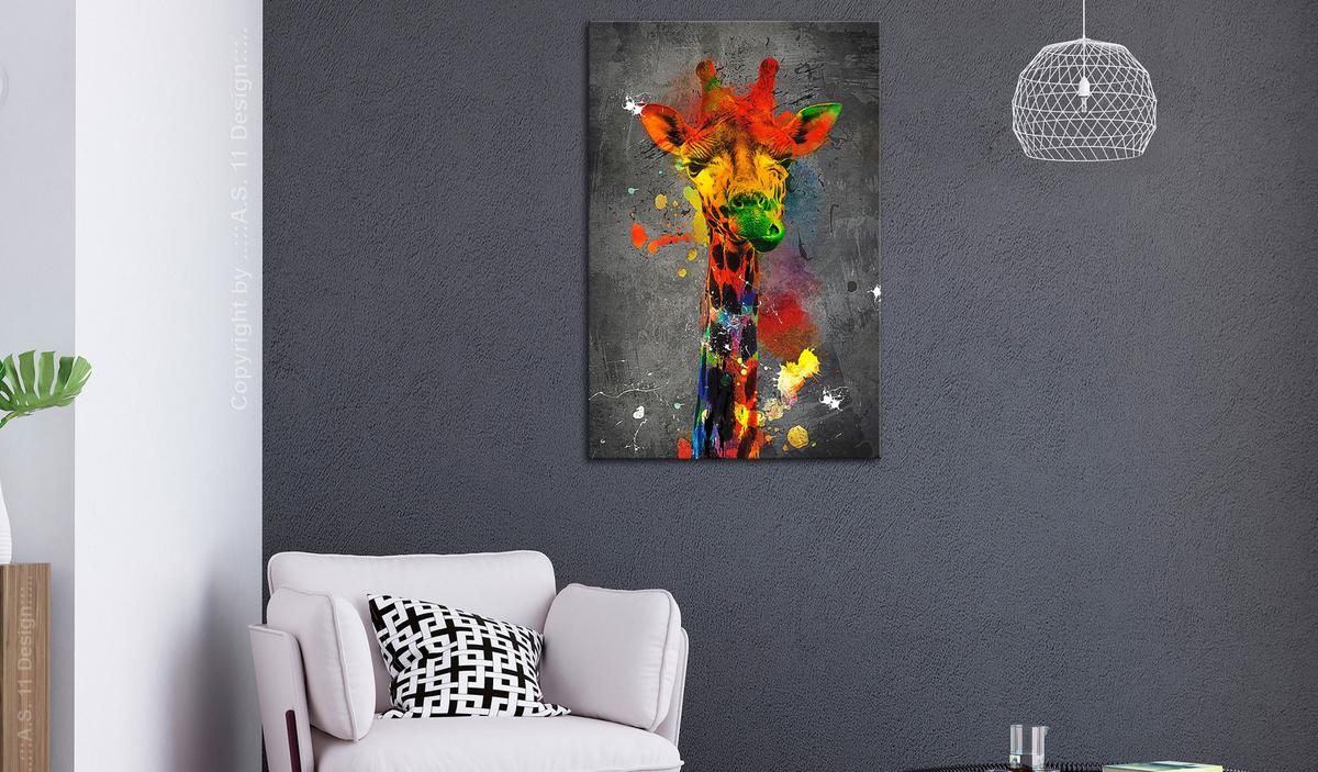 KUNSTDRUCK Bunt 80/120 cm - Multicolor, Textil (80/120cm) - KUNSTLOFT