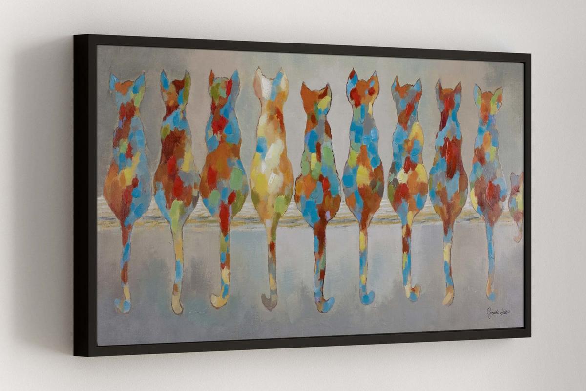 ÖLGEMÄLDE 120/60 cm - Multicolor, Holz/Textil (120/60cm) - KUNSTLOFT