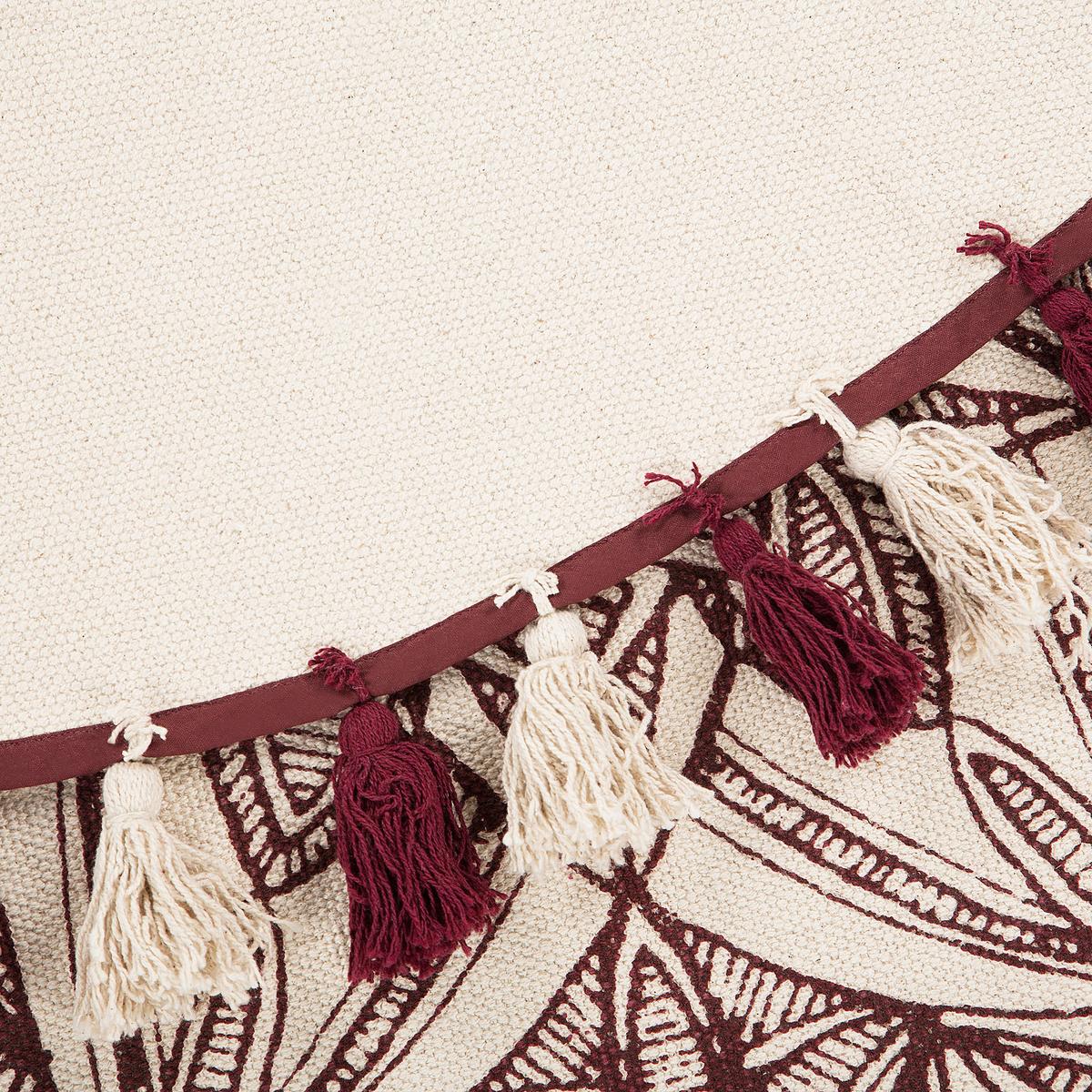 VINTAGE-TEPPICH Oltu 120/120 cm - Rot, Textil (120/120cm) - Beliani