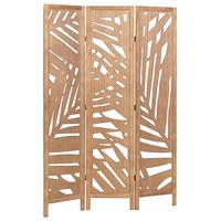 RAUMTEILER 3-teilig Hellbraun 122/170 cm Vernago - Braun, Holz (122/170/2cm) - Beliani